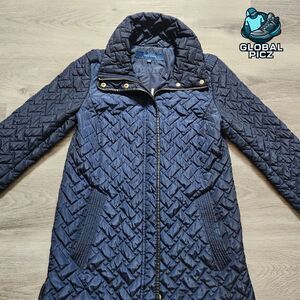 Cole Haan Signature Quilted Jacket Womens size XS/TP (Extra Small) Petite Navy